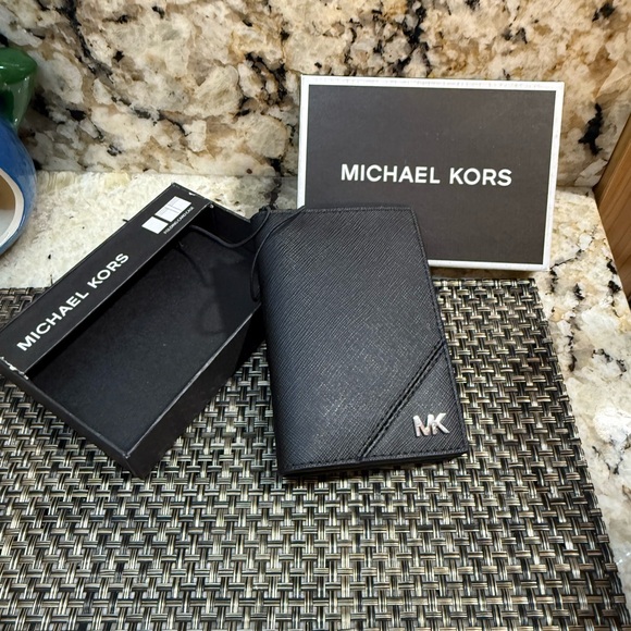 Michael Kors Other - NWT Michael Kors Black Card Holder Bi Fold Soft Leather Wallet